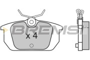 BP2313 Sada brzdových platničiek kotúčovej brzdy BREMSI