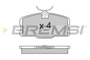 BP2317 Sada brzdových platničiek kotúčovej brzdy BREMSI