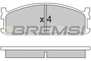 BP2321 Sada brzdových platničiek kotúčovej brzdy BREMSI