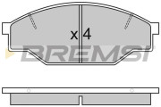 BP2322 Sada brzdových platničiek kotúčovej brzdy BREMSI