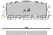 BP2331 Sada brzdových platničiek kotúčovej brzdy BREMSI