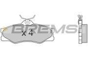 BP2335 Sada brzdových platničiek kotúčovej brzdy BREMSI