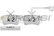 BP2342 Sada brzdových platničiek kotúčovej brzdy BREMSI