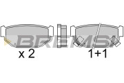 BP2346 Sada brzdových platničiek kotúčovej brzdy BREMSI