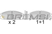 BP2349 Sada brzdových platničiek kotúčovej brzdy BREMSI