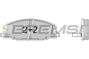 BP2367 Sada brzdových platničiek kotúčovej brzdy BREMSI