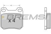 BP2368 Sada brzdových platničiek kotúčovej brzdy BREMSI