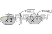 BP2375 Sada brzdových platničiek kotúčovej brzdy BREMSI