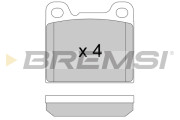 BP2383 Sada brzdových platničiek kotúčovej brzdy BREMSI
