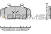 BP2386 Sada brzdových platničiek kotúčovej brzdy BREMSI