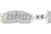 BP2389 Sada brzdových platničiek kotúčovej brzdy BREMSI