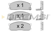 BP2390 Sada brzdových platničiek kotúčovej brzdy BREMSI