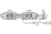 BP2393 Sada brzdových platničiek kotúčovej brzdy BREMSI
