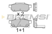 BP2397 Sada brzdových platničiek kotúčovej brzdy BREMSI