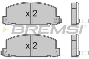 BP2400 Sada brzdových platničiek kotúčovej brzdy BREMSI