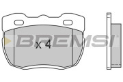 BP2402 Sada brzdových platničiek kotúčovej brzdy BREMSI
