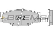 BP2403 Sada brzdových platničiek kotúčovej brzdy BREMSI