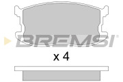BP2405 Sada brzdových platničiek kotúčovej brzdy BREMSI