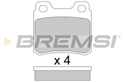 BP2418 Sada brzdových platničiek kotúčovej brzdy BREMSI