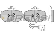 BP2433 Sada brzdových platničiek kotúčovej brzdy BREMSI