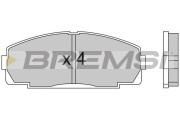 BP2438 Sada brzdových platničiek kotúčovej brzdy BREMSI