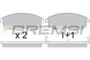 BP2443 Sada brzdových platničiek kotúčovej brzdy BREMSI