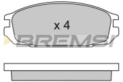 BP2445 Sada brzdových platničiek kotúčovej brzdy BREMSI