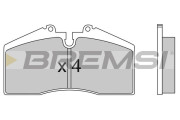 BP2449 Sada brzdových platničiek kotúčovej brzdy BREMSI