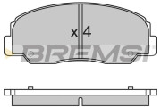 BP2461 Sada brzdových platničiek kotúčovej brzdy BREMSI