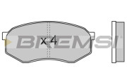 BP2476 Sada brzdových platničiek kotúčovej brzdy BREMSI