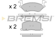 BP2481 Sada brzdových platničiek kotúčovej brzdy BREMSI