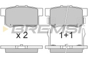 BP2483 Sada brzdových platničiek kotúčovej brzdy BREMSI