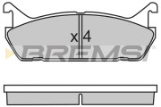 BP2488 Sada brzdových platničiek kotúčovej brzdy BREMSI