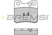 BP2495 Sada brzdových platničiek kotúčovej brzdy BREMSI