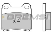 BP2507 Sada brzdových platničiek kotúčovej brzdy BREMSI