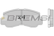 BP2508 Sada brzdových platničiek kotúčovej brzdy BREMSI