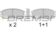 BP2509 Sada brzdových platničiek kotúčovej brzdy BREMSI