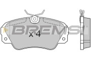 BP2514 Sada brzdových platničiek kotúčovej brzdy BREMSI