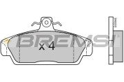 BP2529 Sada brzdových platničiek kotúčovej brzdy BREMSI