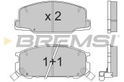 BP2537 Sada brzdových platničiek kotúčovej brzdy BREMSI
