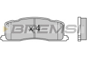 BP2538 Sada brzdových platničiek kotúčovej brzdy BREMSI