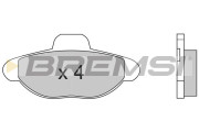 BP2552 Sada brzdových platničiek kotúčovej brzdy BREMSI