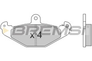 BP2553 Sada brzdových platničiek kotúčovej brzdy BREMSI