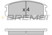 BP2558 Sada brzdových platničiek kotúčovej brzdy BREMSI