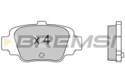 BP2560 Sada brzdových platničiek kotúčovej brzdy BREMSI