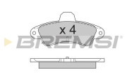 BP2562 Sada brzdových platničiek kotúčovej brzdy BREMSI