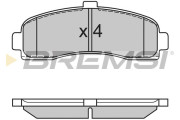 BP2563 Sada brzdových platničiek kotúčovej brzdy BREMSI
