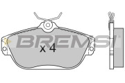 BP2582 Sada brzdových platničiek kotúčovej brzdy BREMSI