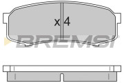 BP2597 Sada brzdových platničiek kotúčovej brzdy BREMSI