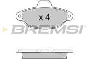 BP2600 Sada brzdových platničiek kotúčovej brzdy BREMSI